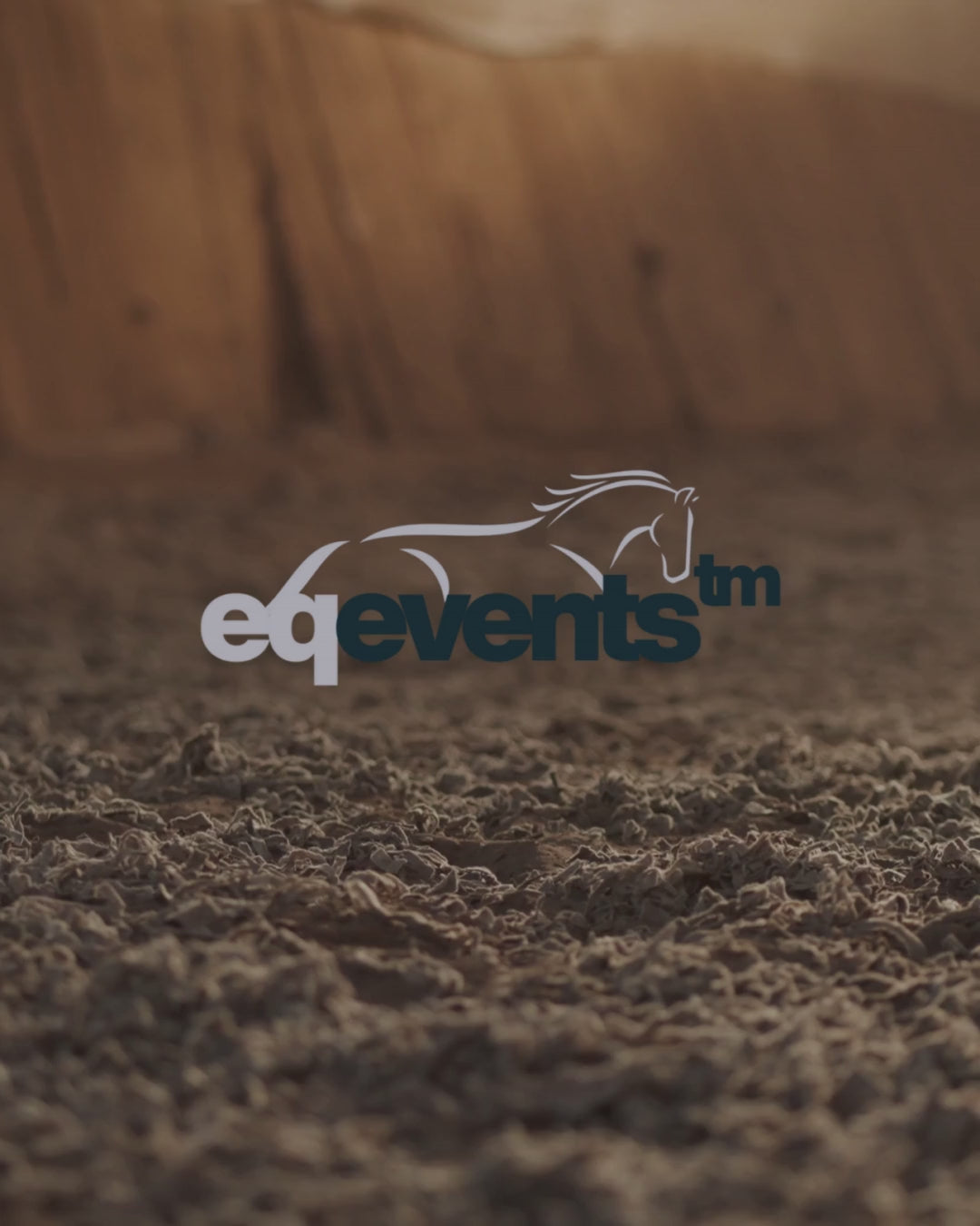 Load video: equestrian events welcome page, horse cantering logo
